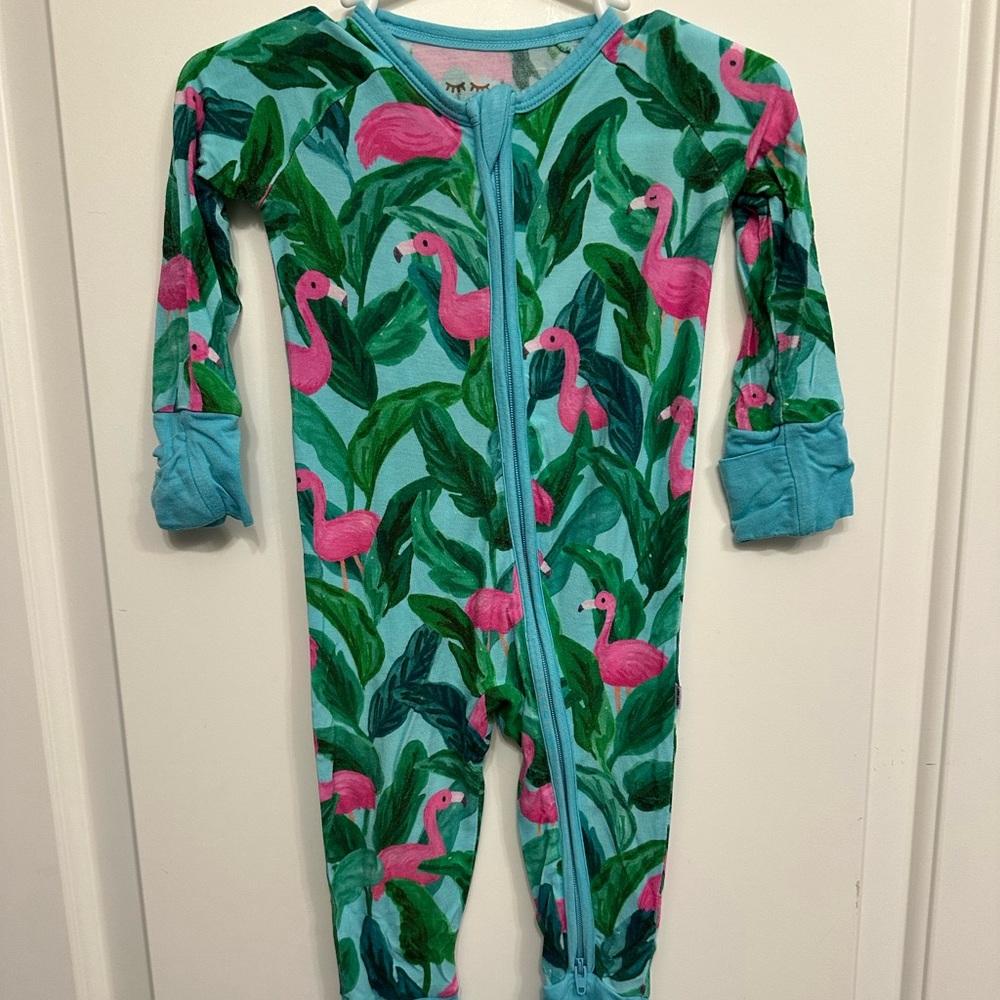 Little Sleepies Tropical Flamingo Kids Footie